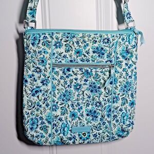 Vera Bradley Top Zip Hipster Bag Tote , Retired , Cloud Vine, 11.25" W X 11.5" H